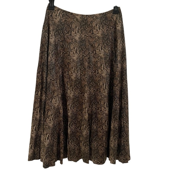 Reba faux suede snake print crinkle maxi skirt NWT  Argentina size 6 - Picture 1 of 13